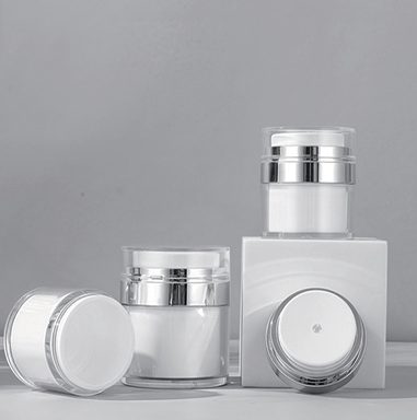WHITE BOTTLE CREAM JAR